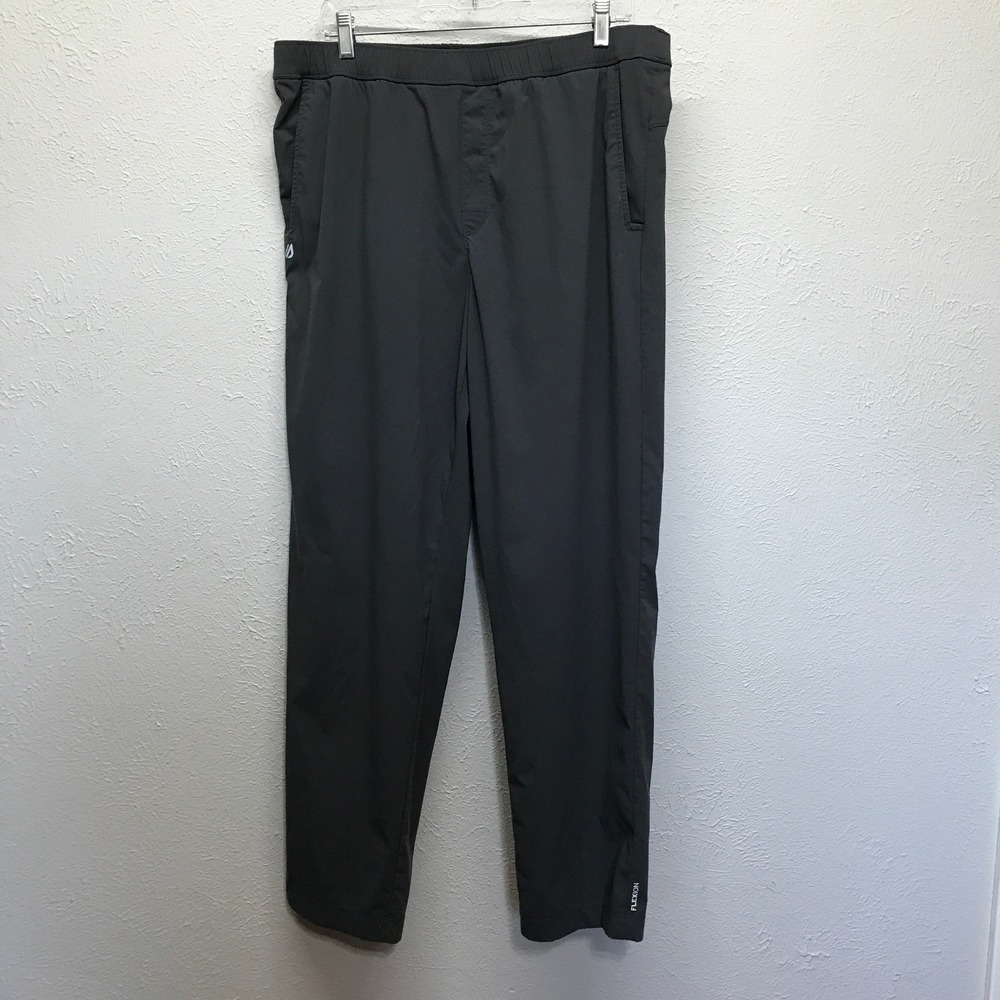 Eddie‎ Bauer Flexion Pants Mens XL Gray Hiking Outdoor Stretch Lightweight